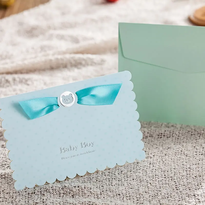 Персонализированные Baby Shower День рождения малыша партии пригласительный билет