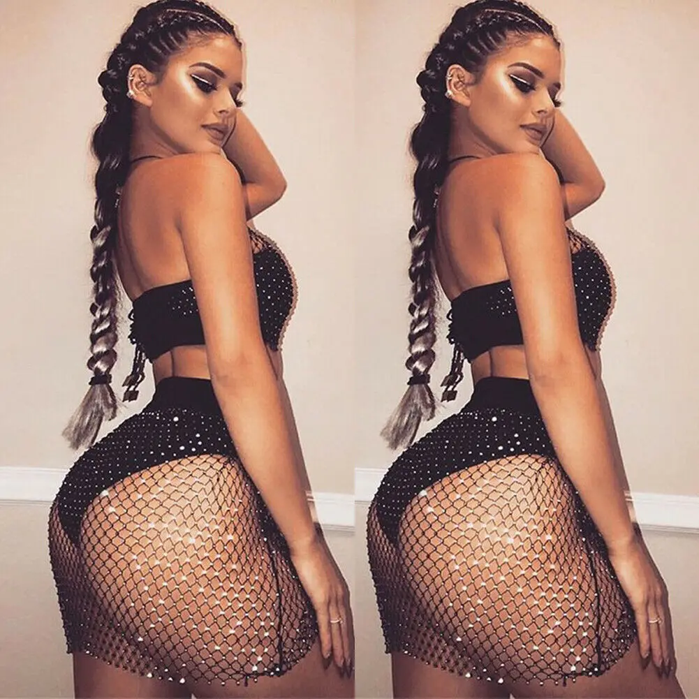 Модные женские летние праздничные кружевные сетчатые бикини накидка на