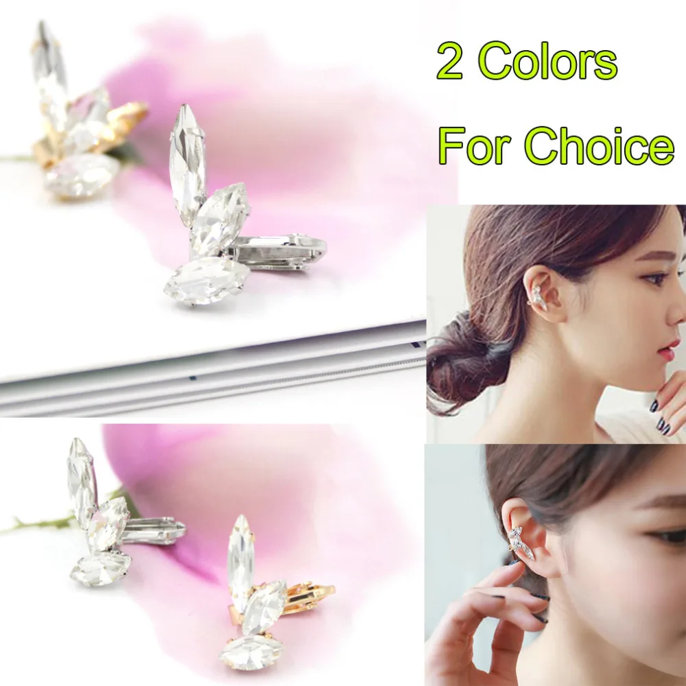 Модные Кафф 1 шт Панк блестящие изысканный Стразы с украшением в виде кристаллов