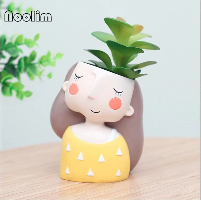 NooLim 4 шт./компл. цветочный горшок для девочек в европейском стиле полимерный