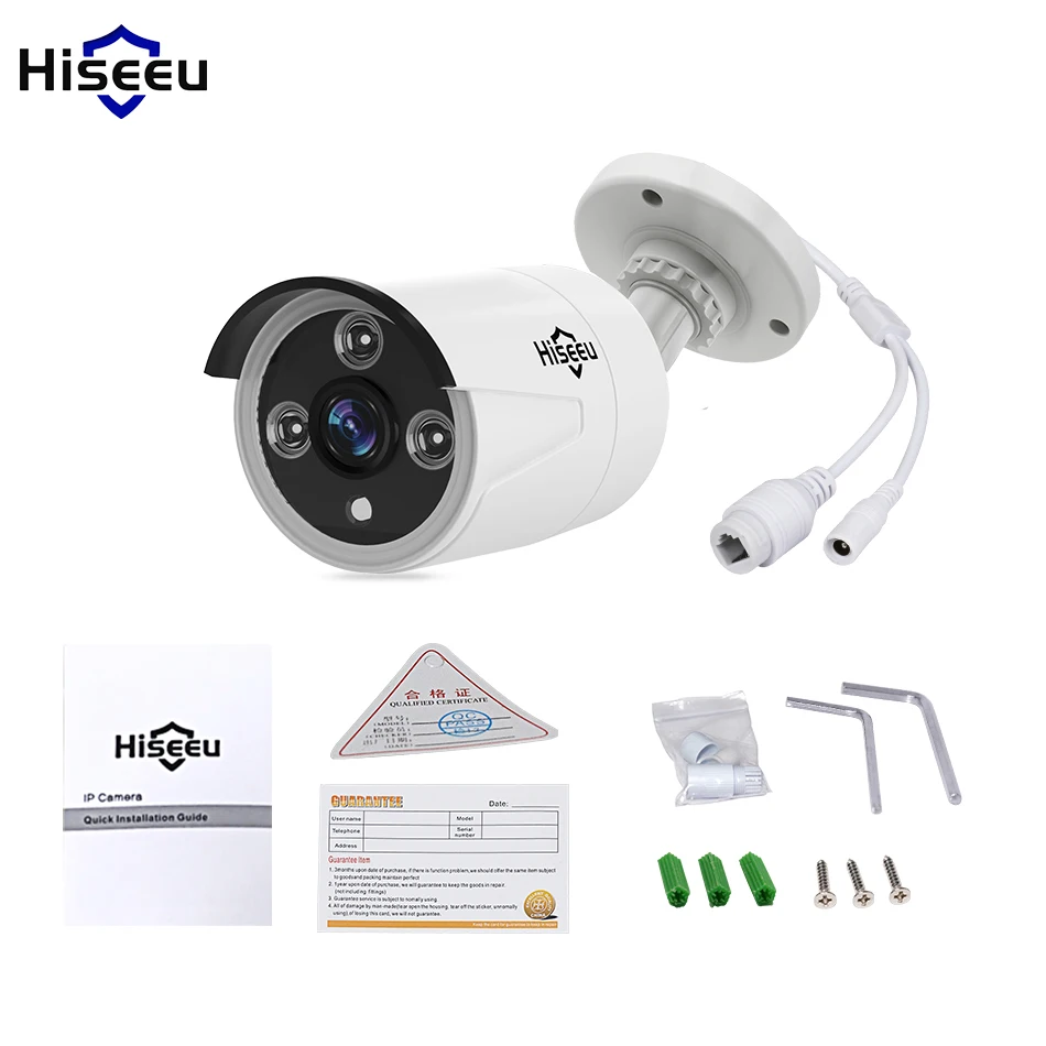 Hiseeu HB612 POE IP камера 3 6 сетевая наружная Обнаружение движения ночное видение