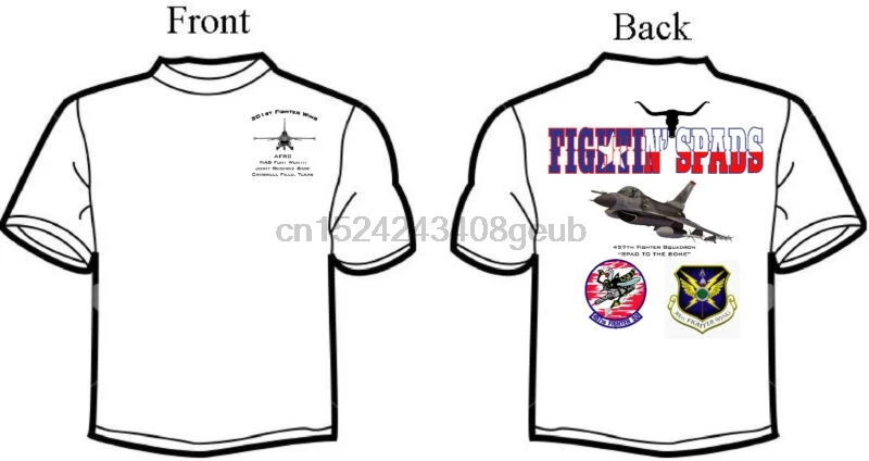 Футболка 301st FW 457th FS Fighting Spads F 16 Squadron|Мужские футболки| |