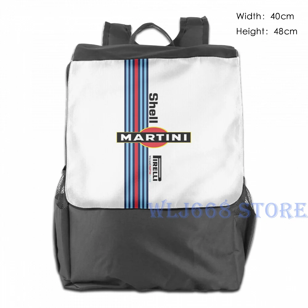 Наплечные сумки с забавным графическим принтом женский рюкзак для Martini Racing (2) на