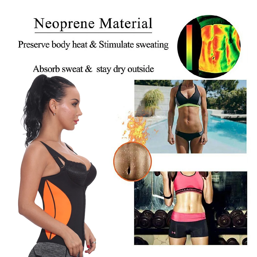 NINGMI Body Shaper неопреновый тренировочный жилет для сауны женщин похудения талии