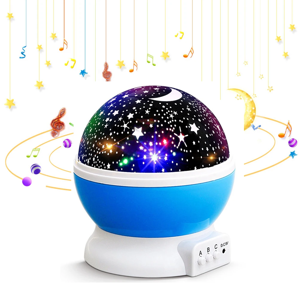 3D комната новинка ночник дети проекция лампа Романтический вращающийся USB светодио дный лампа Светодиодная лампа для детей для сна освещение