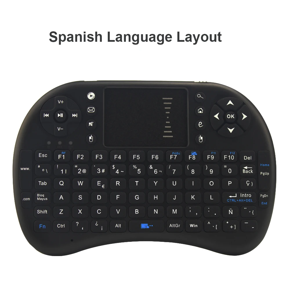 SUNGI I8 Air Fly mouse беспроводной пульт дистанционного управления Мини Клавиатура Тачпад арабский/немецкий/французский/тайский/английский язык для Smart tv