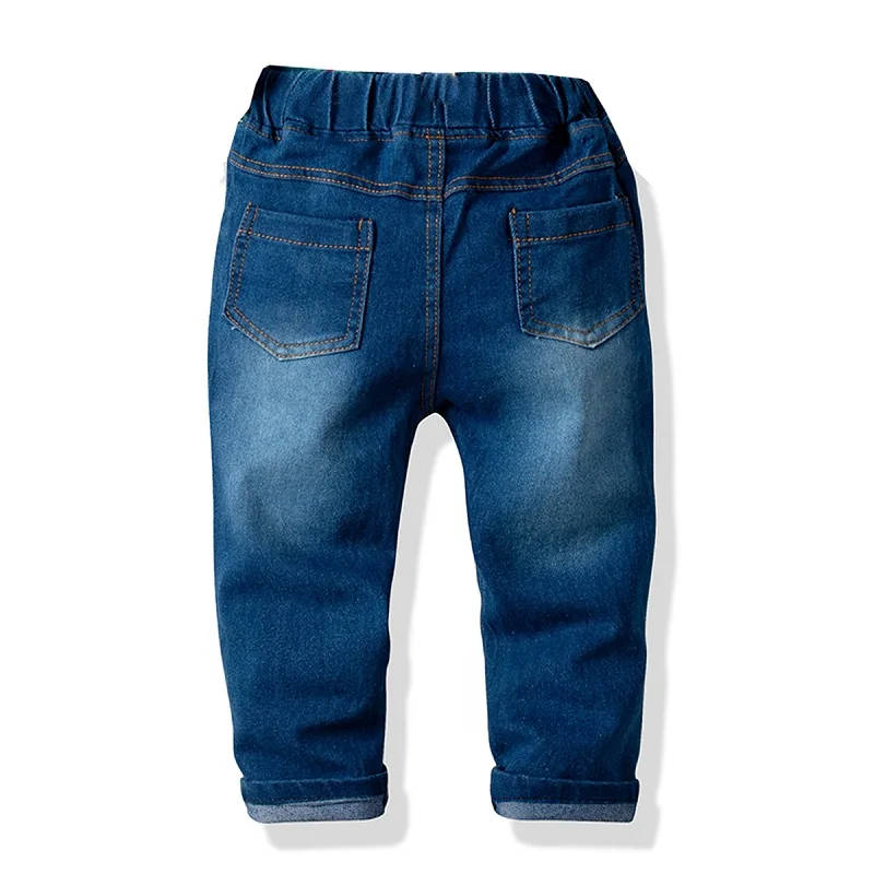 4PCS Boy Clothes Set Solid Cotton Long Sleeve Bows Gentleman Suspender Children Outfit Blouse+Jeans Pant Kids Spring Party Suits | Детская