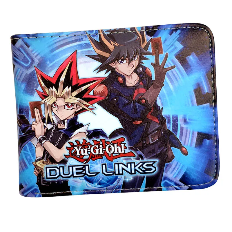 yu gi oh wallet Cartoon Anime cosplay men card id holders purse | Багаж и сумки