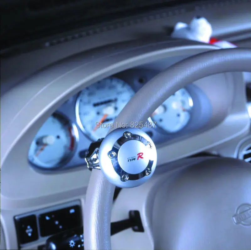 Серебристая ручка на руль мощный Спиннер автомобильный аксессуар для