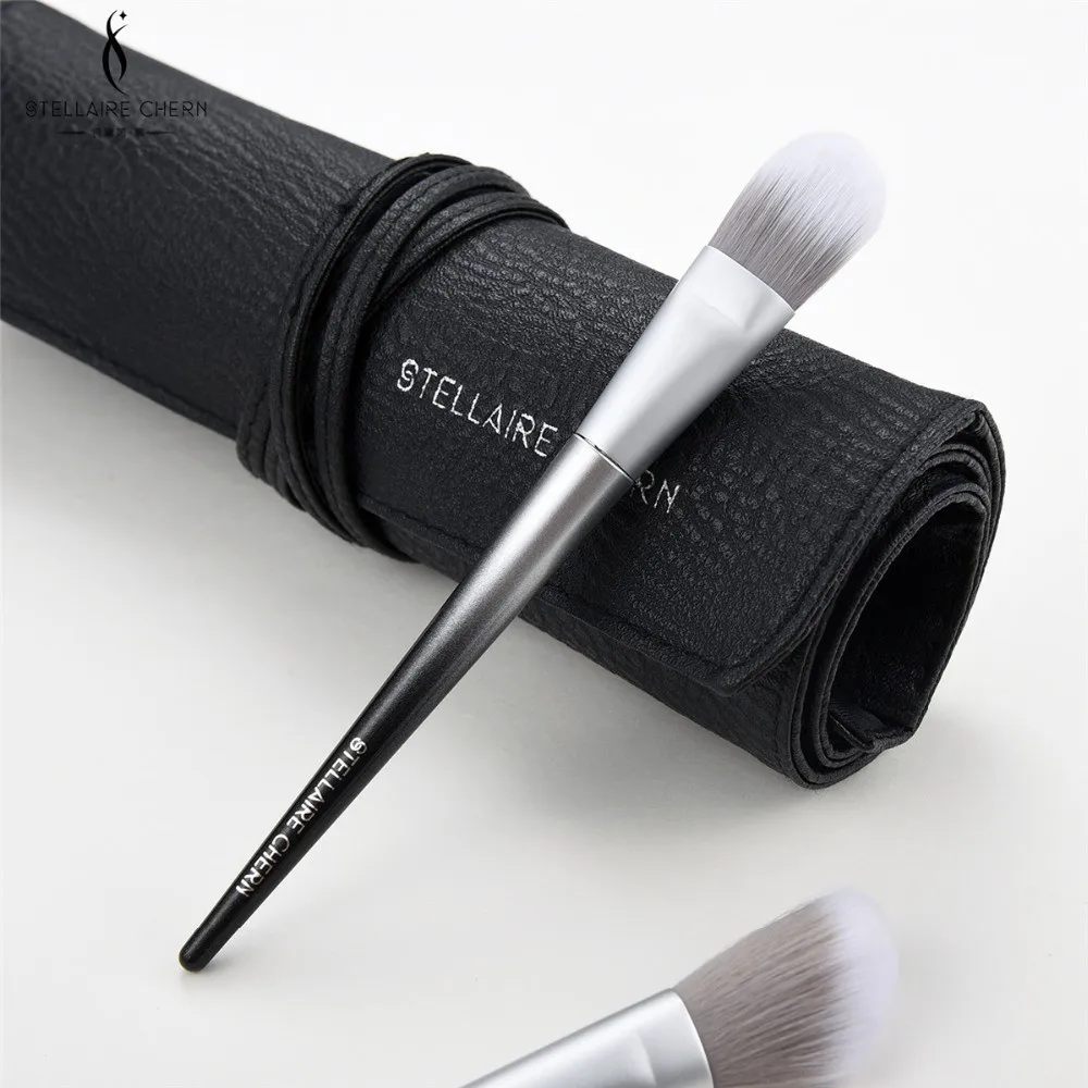 SC Pro 10 шт. набор кисточек для макияжа мягкий синтетический камней с пудрой