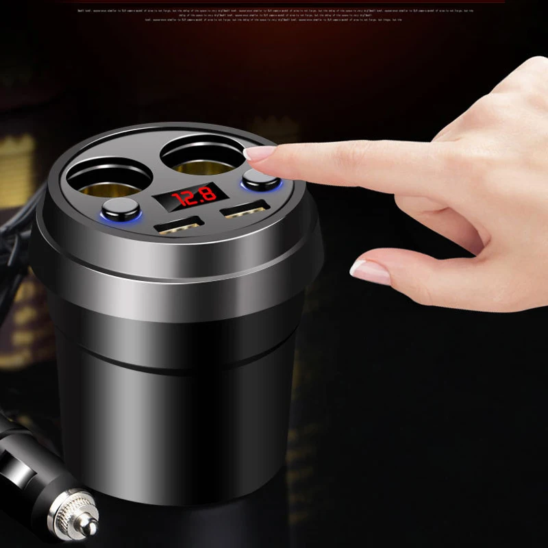 Автомобильное зарядное устройство с двойным USB DC/5V 3.1A адаптер питания