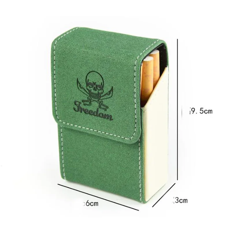 Роскошный чехол для сигарет из натуральной кожи с ремнем унисекс мужчин и женщин