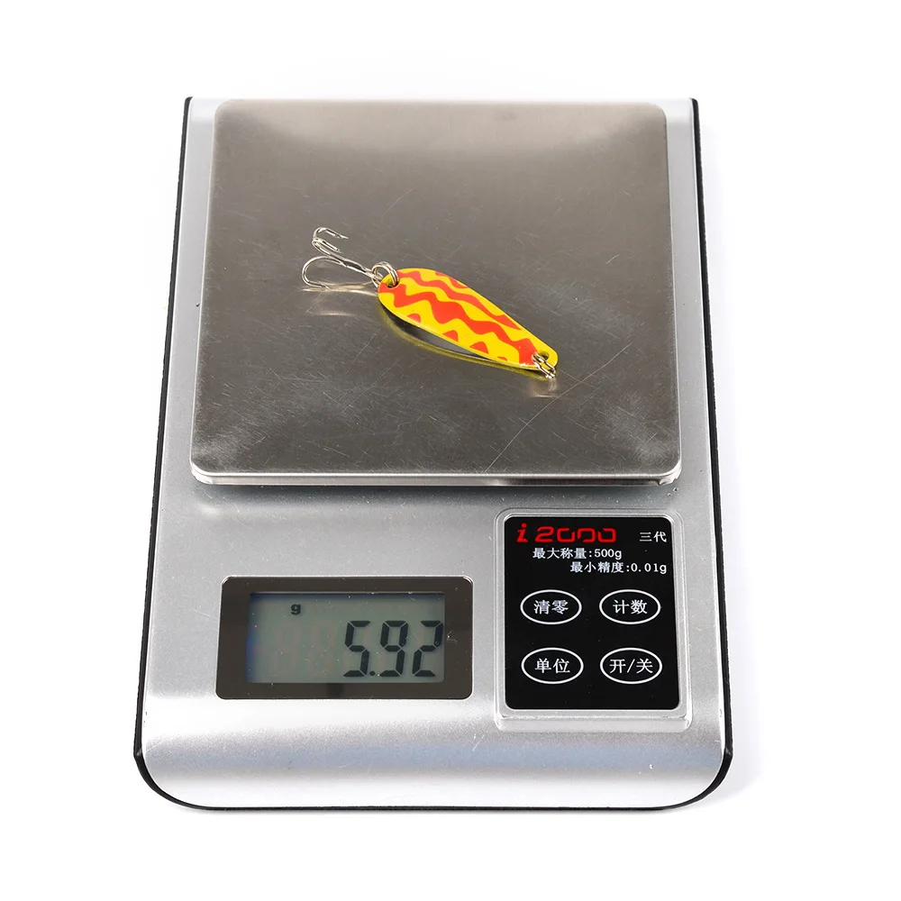 10 шт. красочные полосы металлического блесна рыболовная приманка 60 мм/5 9 г