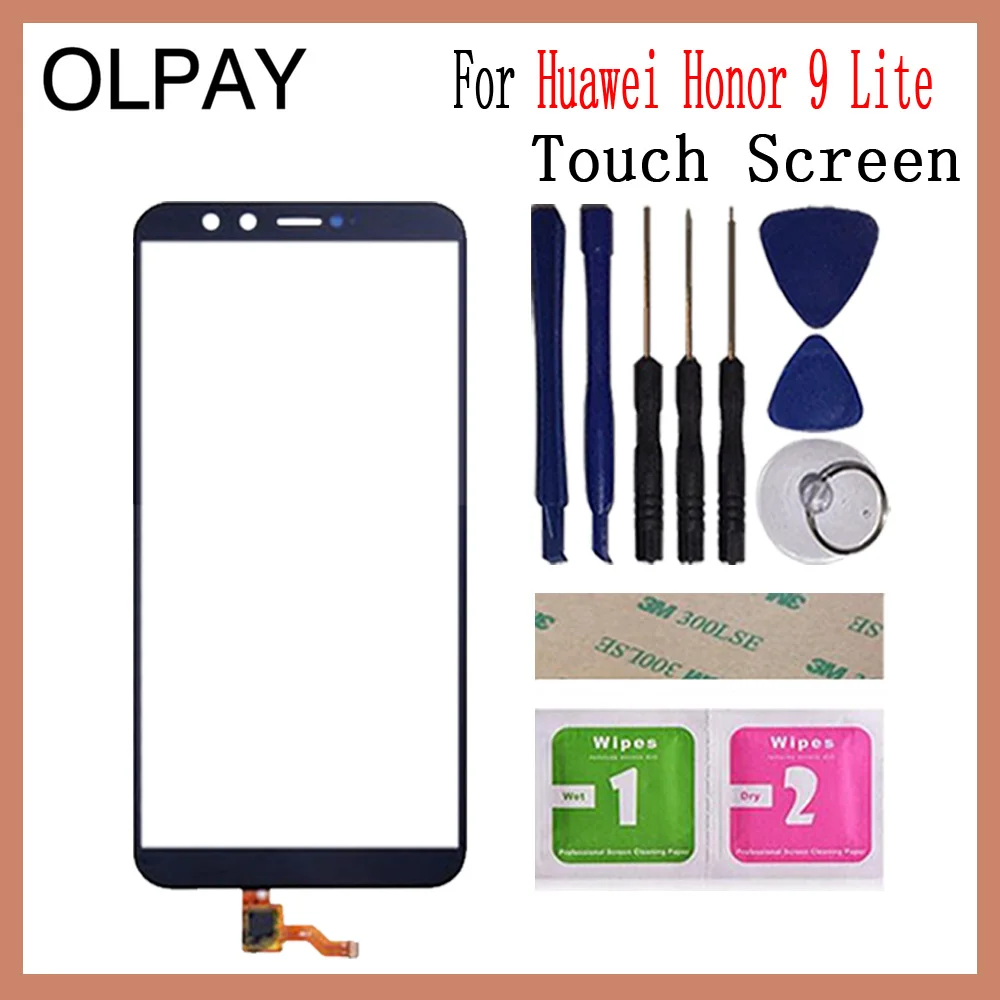 Black With Tools OLPAY 5,65 '' сенсорный экран для huawei Honor 9 Lite сенсорный экран дигитайзер Панель переднее стекло объектив сенсор Замена - Цвет: Black With Tools