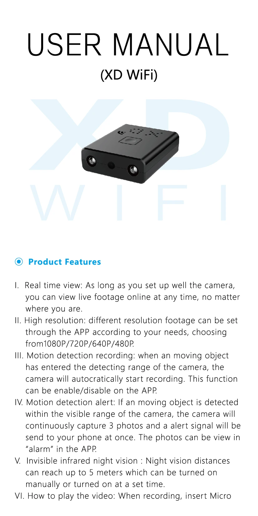 Новейшая HD1080P мини Wifi камера инфракрасного ночного видения камера наблюдения IP/камера AP Обнаружение движения Поддержка hiddden TF карта