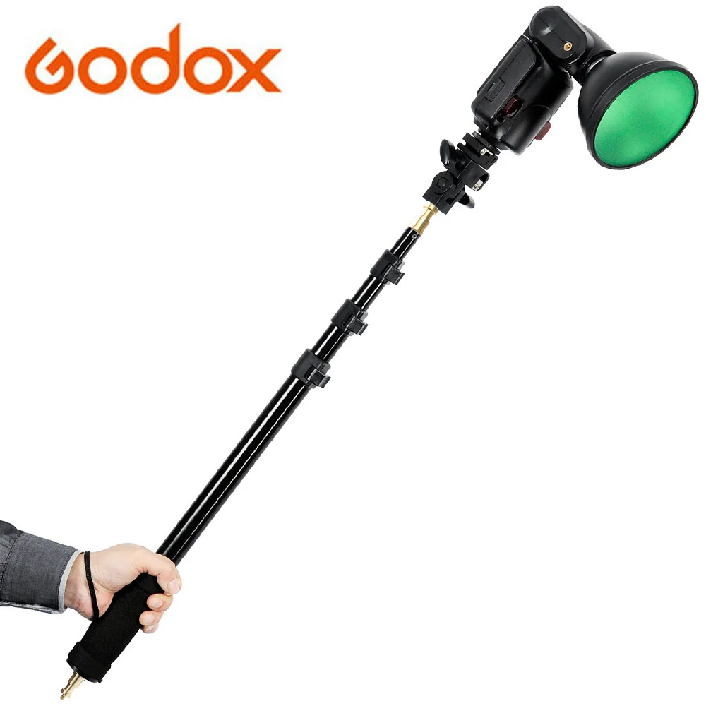 

Godox AD-S13 55-160cm Portable Light Boom Pole Stick 1/4 Male Thread for WITSTRO Flash AD180 AD360 Photo Studio Accessories