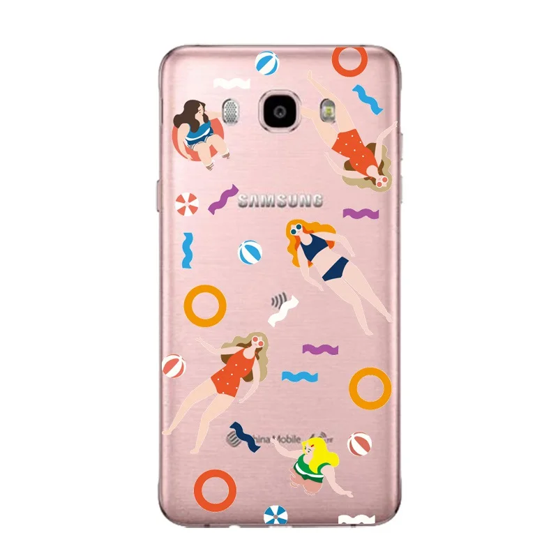 Мягкий прозрачный чехол для телефона из ТПУ Samsung J3 J5 J7 S6 S7 S8 note8 A3 A5 C7 J2prime с