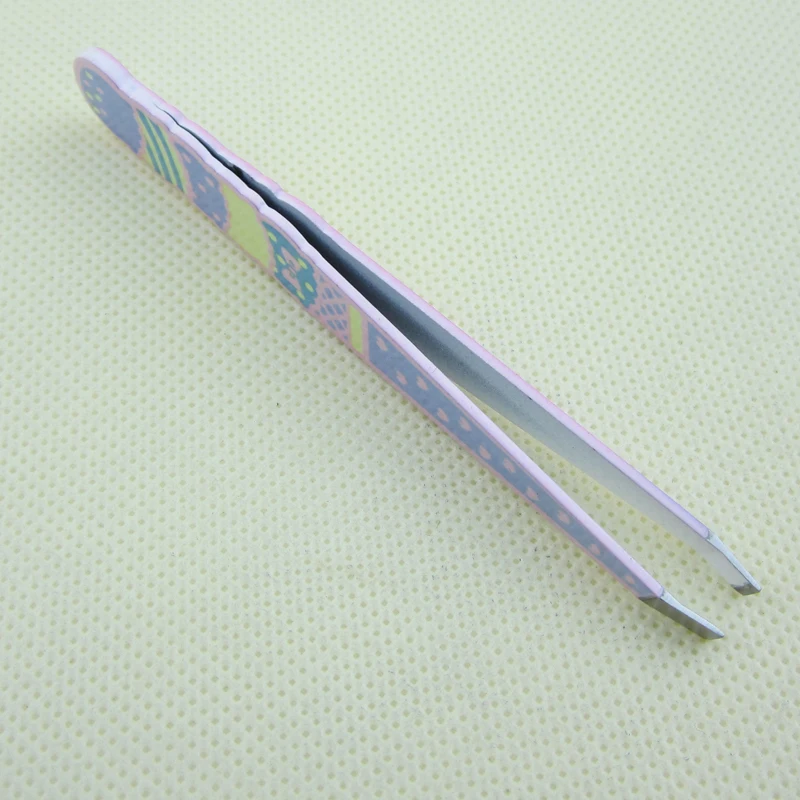 Пинцет для бровей из нержавеющей стали наклонный зажим удаления волос на лице