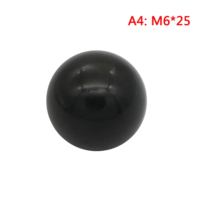 A4 Черный пластик M4/M5/M6/M8/M10/M12 Резьбовая Шарообразная головка Зажимная гайка ручка - Цвет: A4