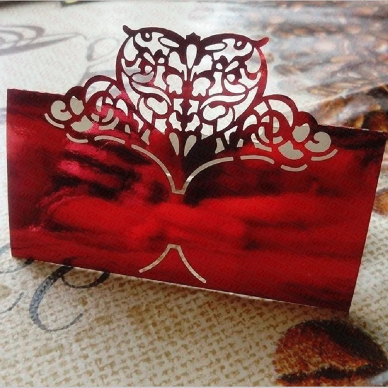 50Pcs Laser Cut Table Names Card Place Name Wedding Seat For Party Anniversary Celebration Supplies 5zSH871 | Дом и сад