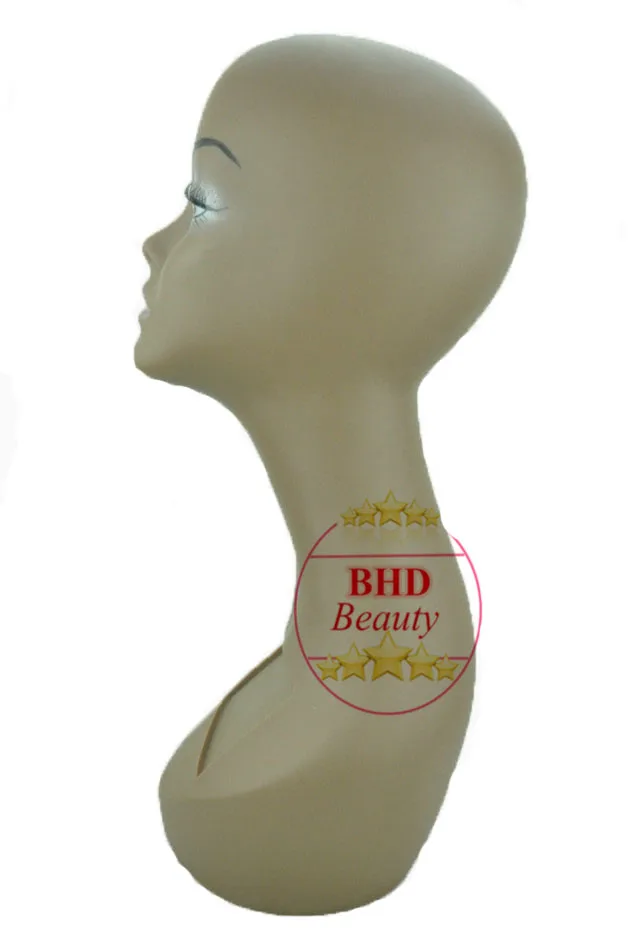 12PC Per Lot 18&quot tall PVC Rubber Mannequin Manikin Head Necklace/Cap/Wig Display BY17 | Шиньоны и парики