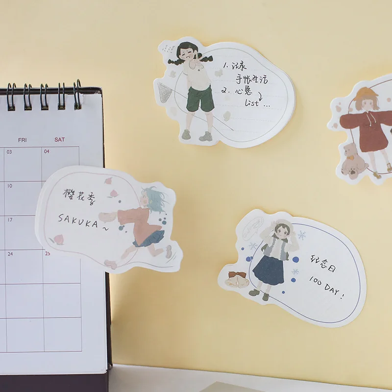 30 шт./коврик милый ежедневный записывать сообщение Блокнот N Times Sticky Notes Escolar Papelaria