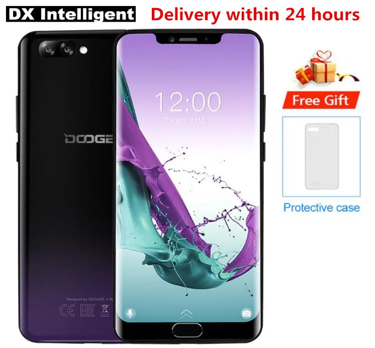 DOOGEE Y7 плюс 6 18 &quotFHD + 19:9 Экран MTK6757 Восьмиядерный Android 8 1 OTA ГБ 64 GB 8MP 16MP двойной Cam лица