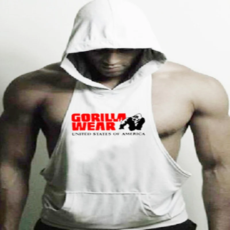 Pet Brand Clothing Bodybuilding Fitness Men Tank Top Workout The Gorilla Wear Print Vest Stringer Sports Swimsuit | Мужская одежда
