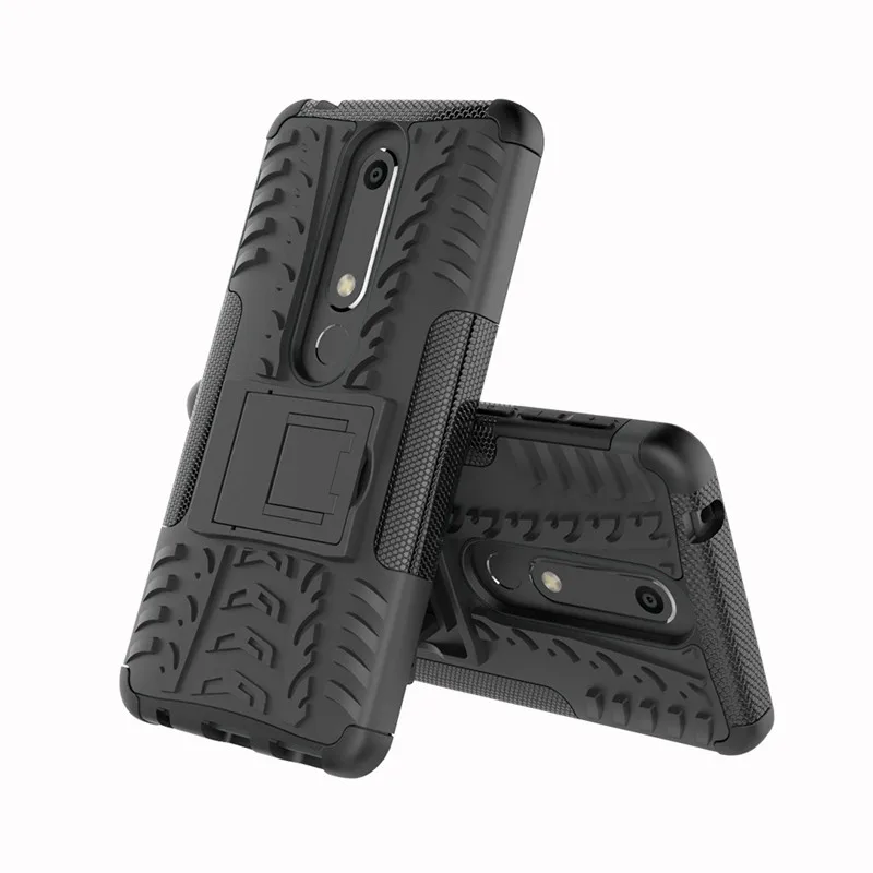 Micgita Case For Nokia 6 Cover 6.1 Plus ShockProof Silicone Cases TPU + PC Hard Hybrid Armor 2018 |