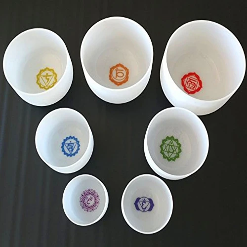 Все 8 &quot7 шт Chakra шаблон дизайн кристалл поющие чаши набор для чакры
