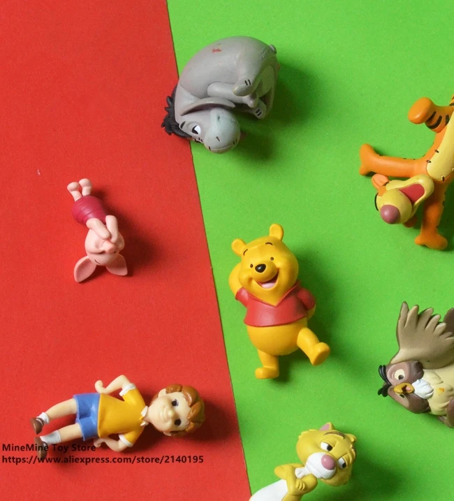 DISNEY Tigger Piglet сова кролик 3 7 см экшн фигурка коллекция украшений аниме игрушка