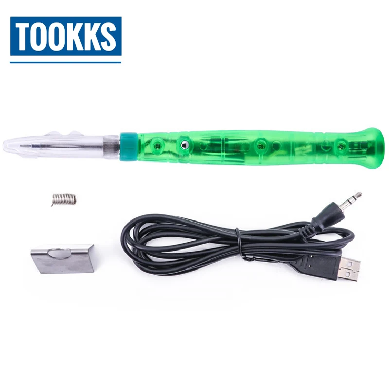 

Pro'skit SI-168U USB Soldering Iron 8W 5V USB Electric Soldering Iron Pen Welding Gun With solder soldering tips kit