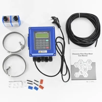 digital ultrasonic water flowmeter wall mounted clamp on tm 1 transducer dn50mm 700 tuf 2000b rs485 interface ip67 protection