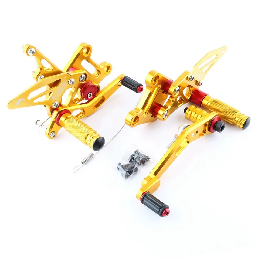 

Adjustable Rearset Foot Rest Pegs Footrests Shift Levers Brake Pedal for Suzuki GSXR1000 K17 K18 2017 2018 Motorcycle CNC Set
