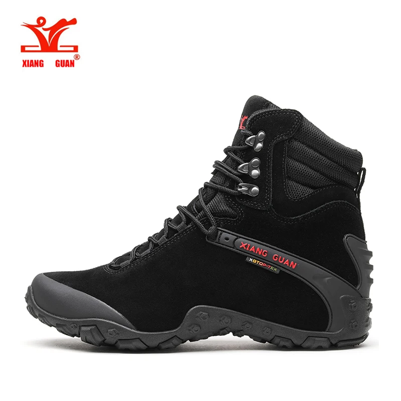 Xiang Guan Sports Tactical Men Boots New Wear-Resistant Camping Sneakers Black Climbing Waterproof Boots Women Hiking Footwear