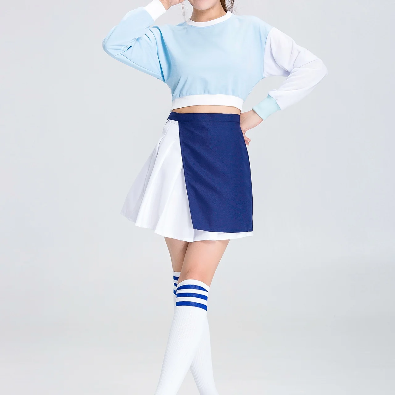 Спортивный костюм Cheerleader для девочек униформа спорта игры в бадминтон футбол