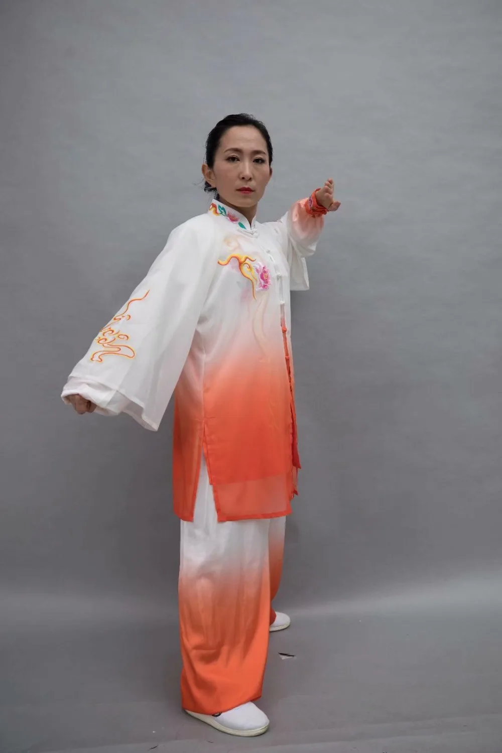 Wushu taichi одежда тайцзи changquan Униформа боевые искусства соревнования вышитые