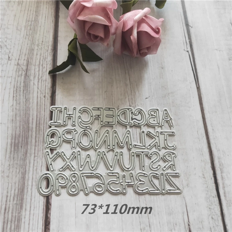 26 букв и цифр металлический трафарет ремесло штампы бумаги diy Фотоальбом резки