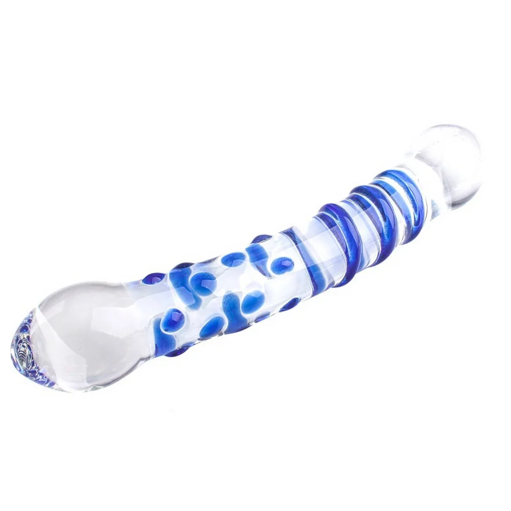 Огромный стеклянный фаллоимитатор Анальная пробка большой Analplug массаж задницы