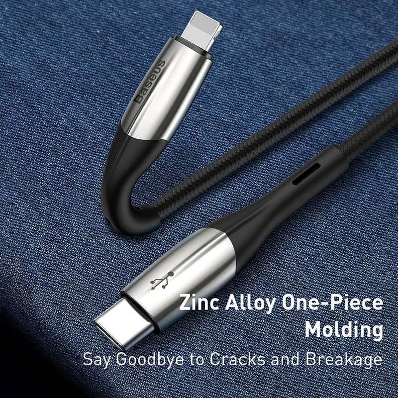 Baseus usb type-C-USB кабель для iPhone 11 Pro Max 18 Вт PD быстрое зарядное устройство type-c USB C кабель для iPhone X XS 8 шнур для передачи данных