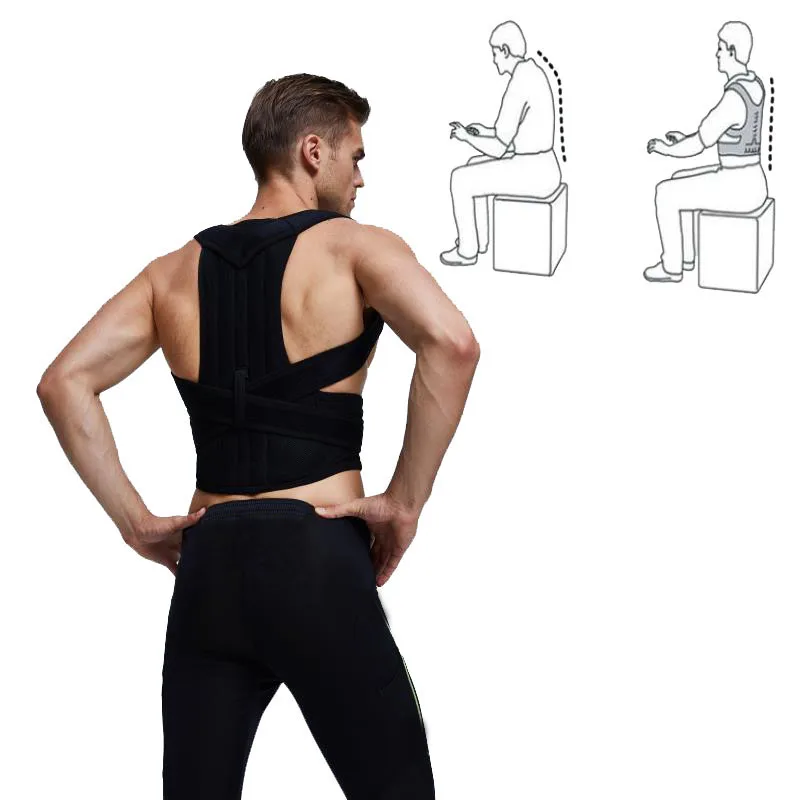 

2019 New Posture Corrector Scoliosis Back Brace Spine Corset Belt Shoulder Therapy Support Poor Posture Correction Belt Men