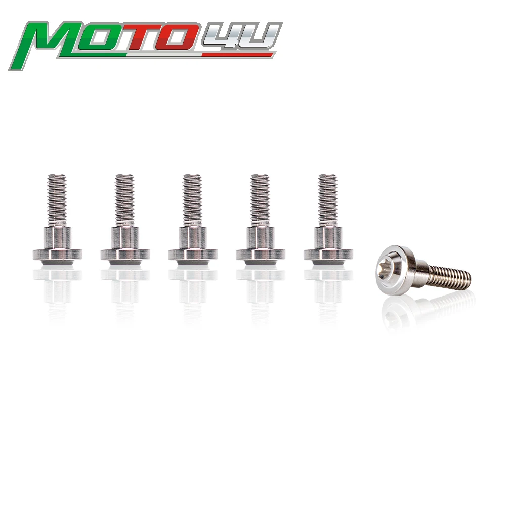 

Titanium / Ti M6x20mm For Yamaha R1 1998-2009/R6 1999-2008 Front Disc Brake Rotor Bolt Silver 6Pcs