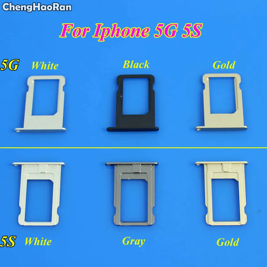 

ChengHaoRan 1 шт. держатель Micro SIM-карты слот для лотка для iphone 5 5G 5S запасная часть держатель SIM-карты адаптер разъем