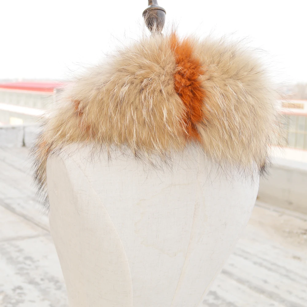 Женское пальто с мехом енота зимний шарф-свитер воротником из 2020 натурального