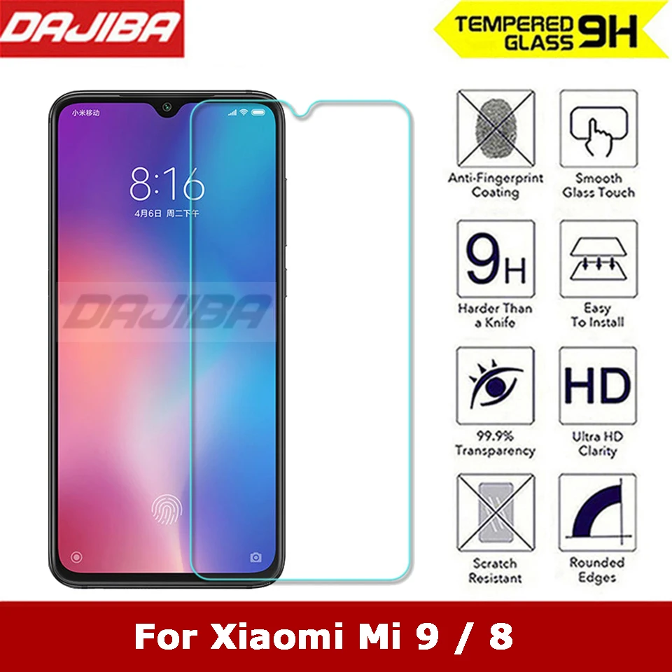 9 H 2.5D Закаленное стекло для Xiao mi 8 Защитная пленка Взрывозащищенная Защита экрана
