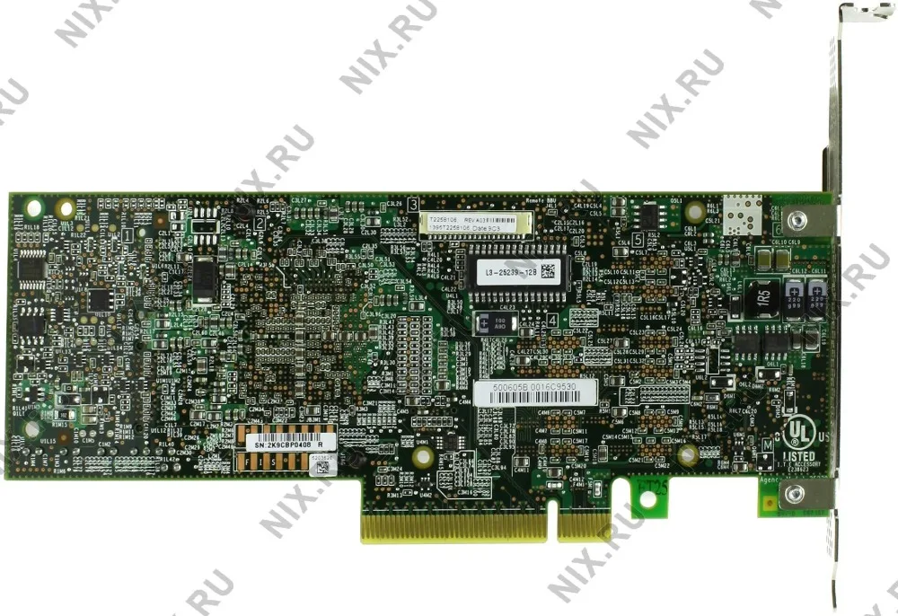 RaidStorage Avago LSI 3ware SAS 9750-4I LSI00215 кабели б/у 8 портов 512 МБ кэш SFF8087 RAID0.1.5.6 Фотокарта