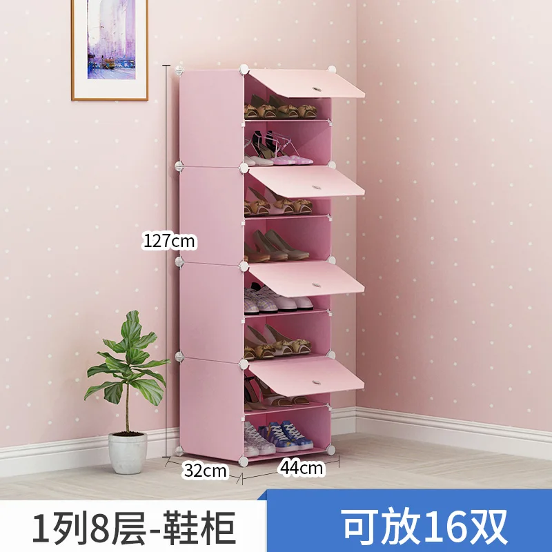 DIY Multi-layer Economical Simple Shoe Cabinet Economize Space Doorway Cabinets Dustproof Home Shoe Shelf Cabinet High Quality