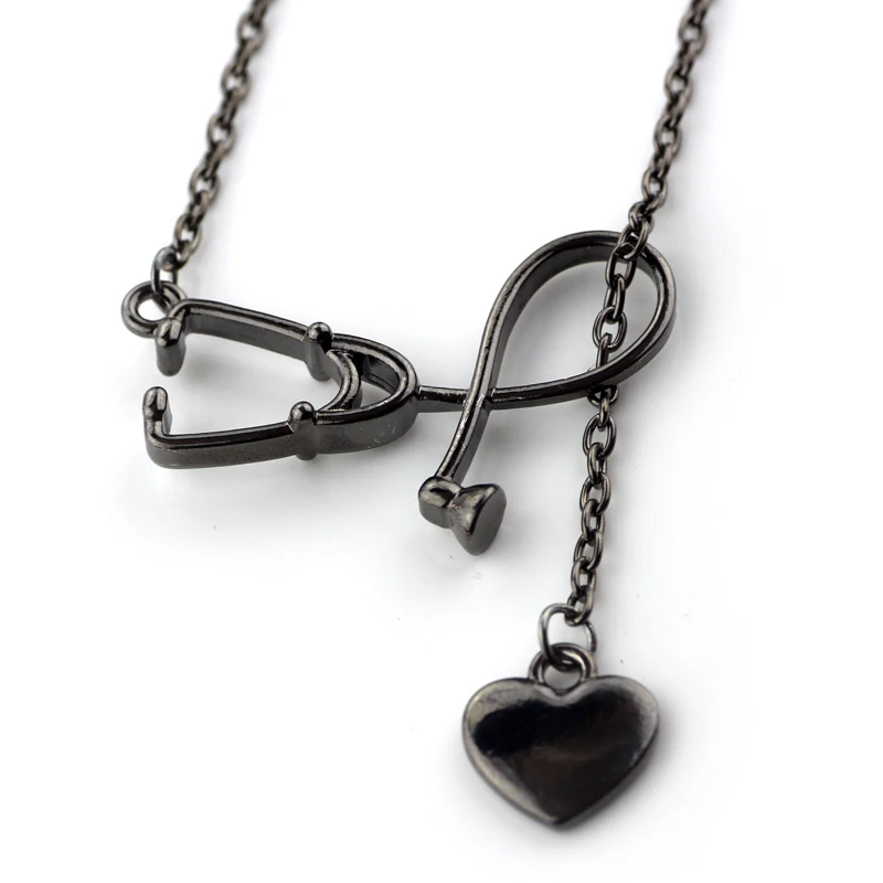 Ожерелье в форме сердца с стетоскопом для врачей и медсестер медицинский аппарат