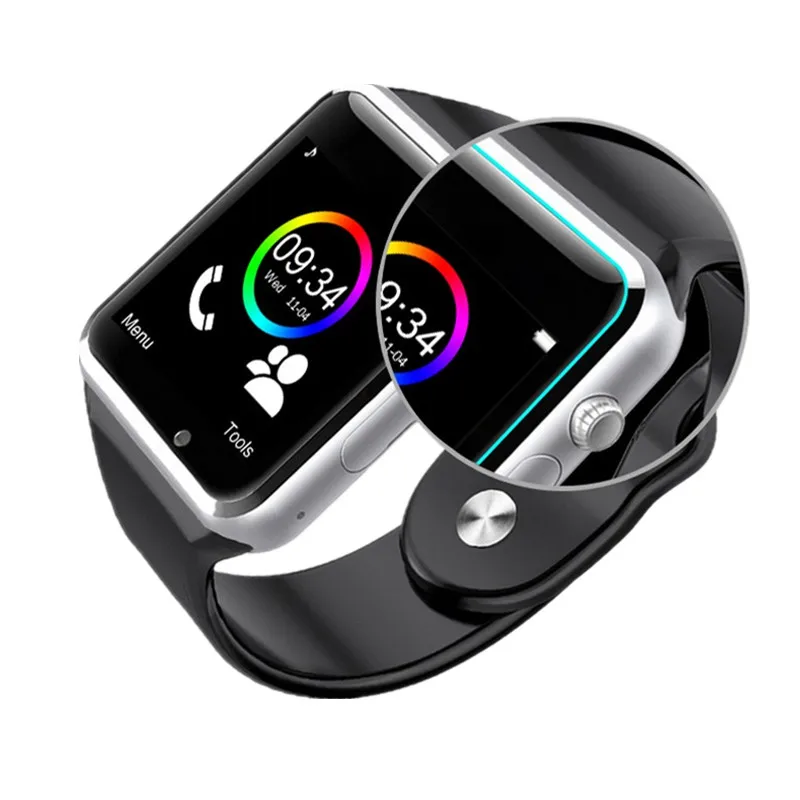 A1 Bluetooth часы Модные Смарт часы мобильный телефон шагомер и смартфон SIM Камера Смарт часы