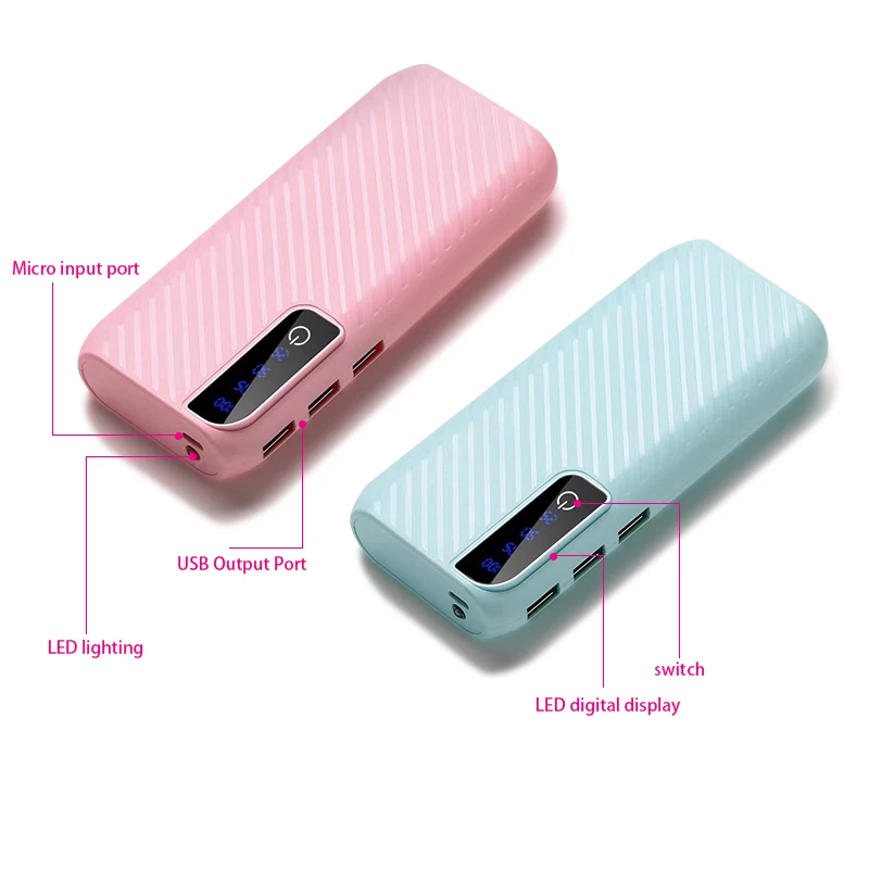 Mi ni power Bank 20000 мач 3 USB портативное зарядное устройство аварийный внешний аккумулятор для Xiaomi mi iPhone samsung 20000 мач 18650 аккумулятор